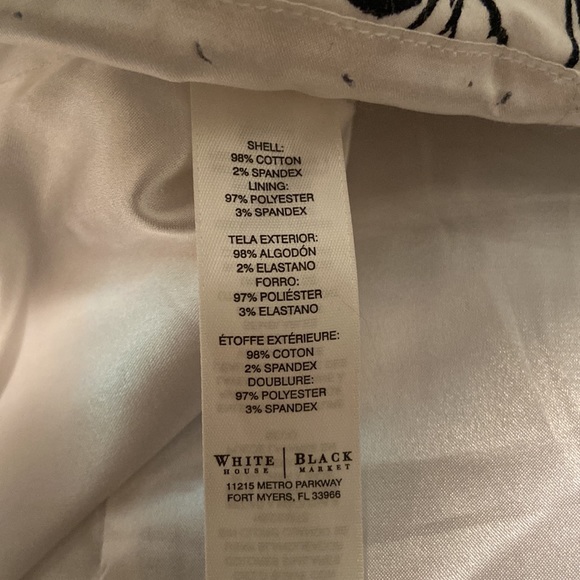 WHBM White Floral Tank Blouse - Picture 7 of 8